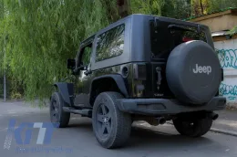 Fém hátsó lökhárító komplett Axle-Back kipufogórendszerrel, JEEP Wrangler / Rubicon JK (2007-2017), dupla kipufogóvég-image-6075966