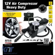 Fém légkompresszor nyomásmérővel, prémium, nagy teherbírású, 12V, 150Psi, 15114-image-6293790