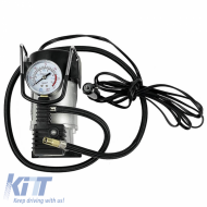 Fém légkompresszor nyomásmérővel, prémium, nagy teherbírású, 12V, 150Psi, 15114-image-6293796