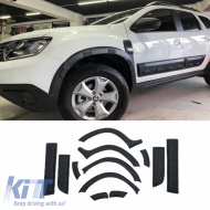 Fender Flares suitable for Dacia Duster 2010-2017 with Door Moulding 