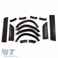 Fender Flares suitable for Dacia Duster 2018-2021 with Door Moulding Set 14 Pcs-image-6327623