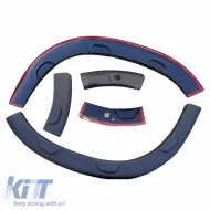 Fender Flares suitable for Dacia Duster 2018-2021 with Door Moulding 
