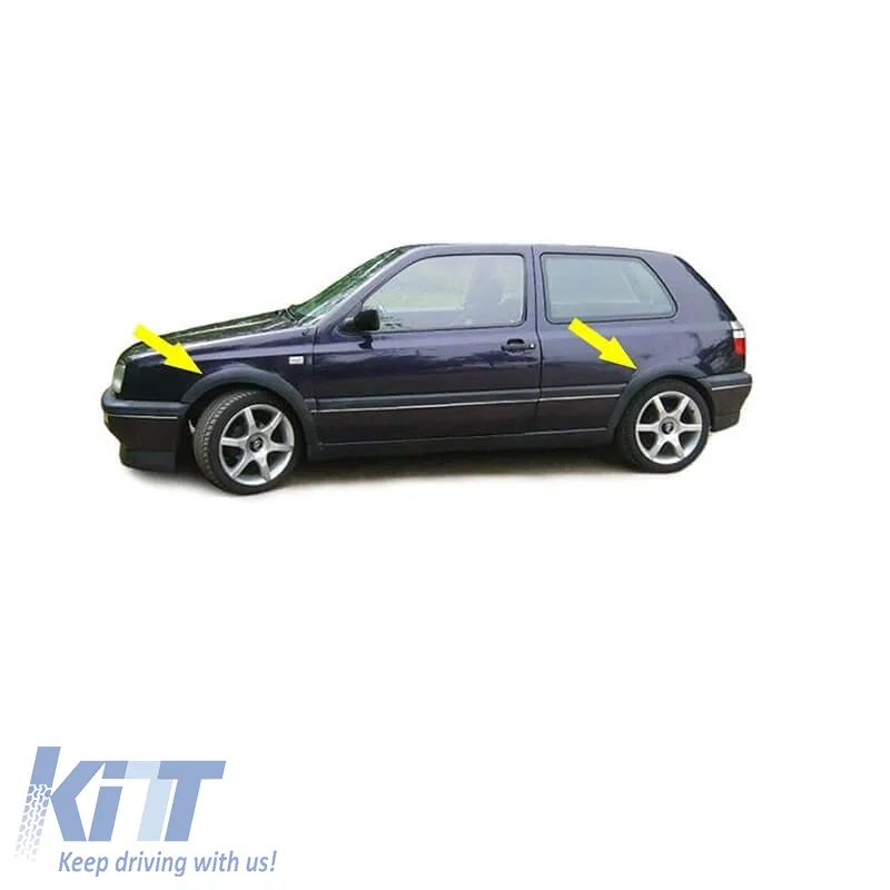 Fender Flares suitable for VW Golf III (3) 91-98 Set 4 Piece