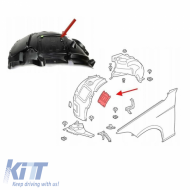 Fender/Headlight Access Front Bumper Canopy Cover suitable for BMW 1 F20/F21, 2 F22/F23, 3 F30/F31/F34, 4 F32/F33/F36 1 Piece