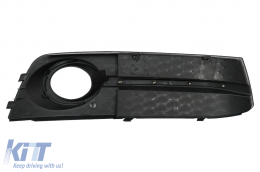 Fendinebbia Copertine Griglie laterali per AUDI A4 B8 8K 2007-2011 S4 Look nera-image-6067945