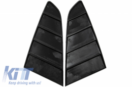 Fenêtre latérale pour Ford Mustang Mk6 VI 15-19 Persiennes arrière Noir PFT Look-image-6048377