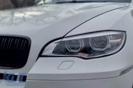 Fényszóró 3D dupla Angel Eye BMW X6 E71 (2008-2012), fekete-image-6090544