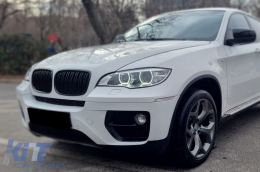 Fényszóró 3D dupla Angel Eye BMW X6 E71 (2008-2012), fekete-image-6090545