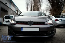 Fényszóró 3D LED DRL Volkswagen Golf 7 VII (2012-2017) piros R20 GTI Look LED dinamikus irányjelzővel-image-6101455