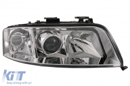 image-30-Fényszóró Audi A6 4B C5 (2001-2004) Limo Avant modellekhez, króm, jobb oldali