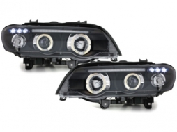 image-73-Fényszóró BMW X5 99-02, 2 körgyűrűs, fekete