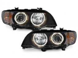 image-32-Fényszóró BMW X5 99-03 E53 HID 2 körgyűrűs fekete