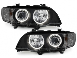 image-2-Fényszóró BMW X5 E53 98-03 2 körgyűrűs fekete