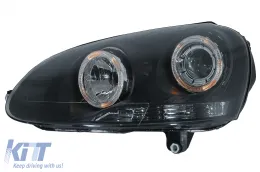 Fényszóró dupla Angel Eye VW Golf 5 V (2003-2007), fekete-image-6078921