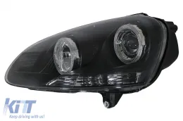 Fényszóró dupla Angel Eye VW Golf 5 V (2003-2007), fekete-image-6078927