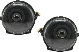 Fényszóró fekete, Bi-Xenon kinézetű, fehér LED nappali menetfénnyel, MERCEDES G W463 1989-2012, G65 kialakítás-image-6019957