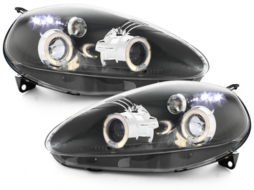 Fényszóró Fiat G Punto 05-08 _ 2 körgyűrűs _ fekete-image-5986239