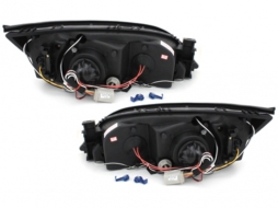 Fényszóró Ford Mondeo 00-07, 2 helyzetjelző gyűrűvel, fekete-image-59607