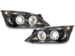 Fényszóró Ford Mondeo 00-07, 2 helyzetjelző gyűrűvel, fekete-image-59609