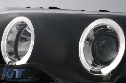 Fényszóró LED Angel Eye BMW E46 Facelift Limousine Touring (2001-2005), Fekete-image-6087902