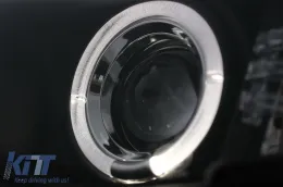 Fényszóró LED Angel Eye BMW E46 Facelift Limousine Touring (2001-2005), Fekete-image-6087903