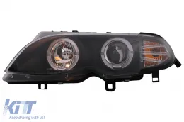 Fényszóró LED Angel Eye BMW E46 Facelift Limousine Touring (2001-2005), Fekete-image-6087904