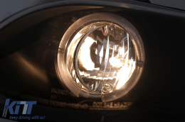 Fényszóró LED Angel Eye BMW E46 Facelift Limousine Touring (2001-2005), Fekete-image-6087907