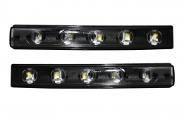 Fényszóró LED nappali menetfénnyel, fekete, MERCEDES Benz G-osztály W463 (1989-2012), G65 AMG Dizájn, Bi-Xenon megjelenés-image-6020170
