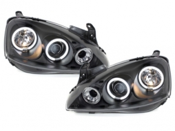 image-29-Fényszóró Opel Corsa C 01-06 2 CCFL körgyűrű fekete
