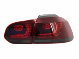Fényszóró VW Golf 6 VI 08-13 Golf 7 3D LED DRL U-Design dinamikus irányjelzővel és R20 teljes LED hátsó lámpával-image-6021154