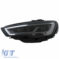 Fényszórók Audi A3 8V 12-16 DRL Full LED & LED irányjelző fekete H7 motorral-image-6290021
