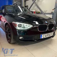 Fényszórók BMW 1 F20 / F21 11-14 LED Angel Eyes Fekete H7 Motorral Depo-image-6290284