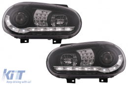 image-55-Fényszórók LED Nappali fény VW Golf IV 4 Cabriolet ferdehátú Variant (09.1997-09.2003) Fekete