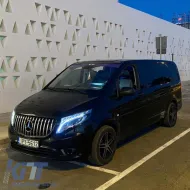 Fényszórók Mercedes-Benz Vito W447 14+ DRL LED csíkos & dinamikus LED irányjelzős fekete, motorral-image-6290005
