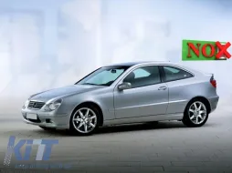 Fényszórók Mercedes C-osztály W203 (07.2000-03.2004) Króm H7-image-6107762