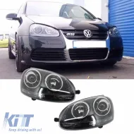 image-34-Fényszórók VW Golf V (5) 03-08 Projectors GTI / R32 Look Fekete H7/H7 motorral & E-jellel Carner