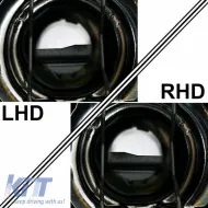 Fényszórókészlet BMW 3 E36 90-99 Sedan / Compact / Touring Angel Eyes Fekete H7/H7 Depo-image-6290088