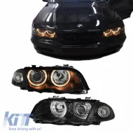 image-54-Fényszórókészlet BMW 3 E46 Sedan/Touring 99-01 Angel Eyes Fekete H7/H7 motorral Depo