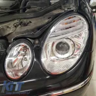 Fényszórókészlet Mercedes-Benz E-osztály W211 02-06 Króm Facelift Look H7/H7 (Halogén) motorral Depo-image-6290334