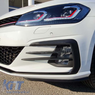Fényszórókészlet VW Golf 7.5 17-19 Facelift DRL & Dinamikus irányjelző Fekete/Piros csíkos GTI Look H7 állítómotorral-image-6290676