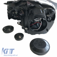 Fényszórókészlet VW Golf VI (6) 08-12 DRL GTI / R20 Look Fekete H7/H7 motorral-image-6290036