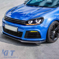 Fényszórókészlet VW Golf VI (6) 08-12 DRL U-Type & Dinamikus irányjelző Fekete H7/H7 motorral VLand-image-6294325