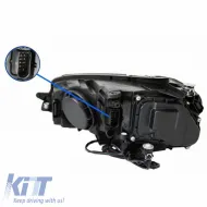 Fényszórókészlet VW Golf VII (7) 12-17 DRL Full LED Halogén verzióhoz Fekete/Króm LEDHL103-CM Osram Ledriving-image-6289919
