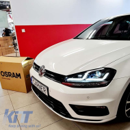 Fényszórókészlet VW Golf VII (7) 12-17 DRL Full LED Halogén verzióhoz Fekete LEDHL103-BK OsramLedriving-image-6289926