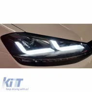 Fényszórókészlet VW Golf VII (7) 12-17 DRL Full LED Halogén verzióhoz Fekete LEDHL103-BK OsramLedriving-image-6289930