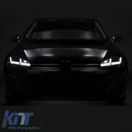 Fényszórókészlet VW Golf VII (7) 12-17 DRL Full LED Halogén verzióhoz Fekete LEDHL103-BK OsramLedriving-image-6289935
