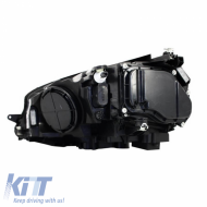 Fényszórókészlet VW Golf VII (7) 12-17 DRL U-Type GTI Fekete/Piros H7/H7 motorral-image-6290681