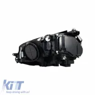 Fényszórókészlet VW Golf VII (7) 12-17 U-Type DRL & LED dinamikus irányjelző GTI R-Line Look fekete H7/H7 motorral-image-6290706