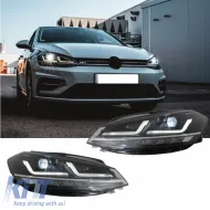 image-4-Fényszórókészlet VW Golf VII (7.5) 17-19 DRL Full LED Halogén verzióhoz Fekete LEDHL109-BK OsramLedriving