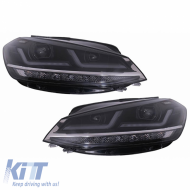 Fényszórókészlet VW Golf VII (7.5) 17-19 DRL Full LED Halogén verzióhoz Fekete LEDHL109-BK OsramLedriving-image-6292513